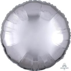 Westcoast Balloon 20576 Metallic Silver Round