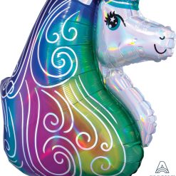 Alternative view of Westcoast Balloon 39379 Iridescent Rainbow Unicorn