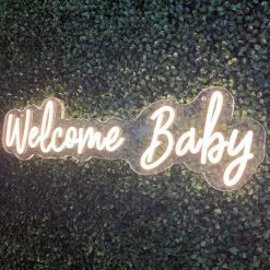 Alternative view of Westcoast Balloon Welcome Baby Neon Sign Rental - White