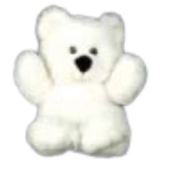 Westcoast Balloon P050 4 White Sitting Bear