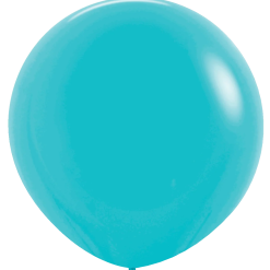 Westcoast Balloon 59031 Deluxe Turquoise 24 Round (10Ct)