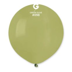 Westcoast Balloon 159851 Gemar Green Olive 19 Round (25Ct)