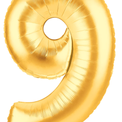 Westcoast Balloon 15849GP Megaloons Number 9 Gold