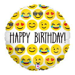 Westcoast Balloon 36275 Emoji Birthday