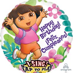 Westcoast Balloon 21708 Sing-A-Tune Dora Birthday