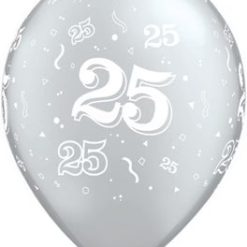 Westcoast Balloon 37102 25-A-Round Silver 11 Round