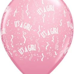 Westcoast Balloon 39822 It'S A Girl Pink 11 Round