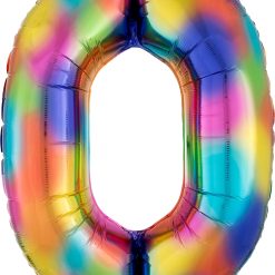 Westcoast Balloon 38530 Number 0 Rainbow Splash