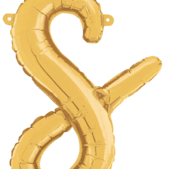 Westcoast Balloon 34719GP Script Letter S Gold