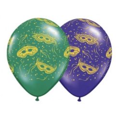 Westcoast Balloon 86291 Mardi Gras Masks 11 Round