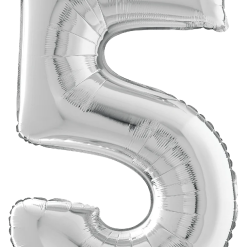 Westcoast Balloon 18845SP Number 5 Silver 28 Megaloon