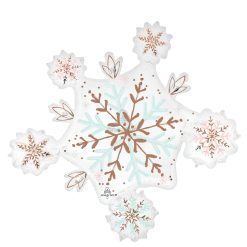 Westcoast Balloon 46135 Satin Winter Wonderland Snowflake
