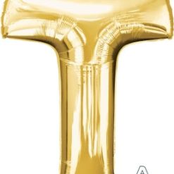 Westcoast Balloon 32986 Letter T Gold