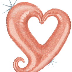 Westcoast Balloon 35641 Chain Of Hearts - Rose Gold