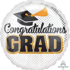 Westcoast Balloon 34979 Grad Silver Dots