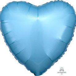 Westcoast Balloon 80046 Metallic Pearl Pastel Blue Heart