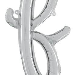 Westcoast Balloon 34706SP Script Letter F Silver