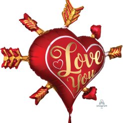 Alternative view of Westcoast Balloon 40475 Satin Love You Arrows
