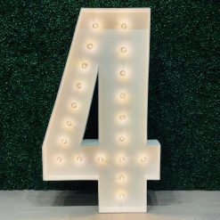 Westcoast Balloon 4Ft Marquee Number 4 Rental