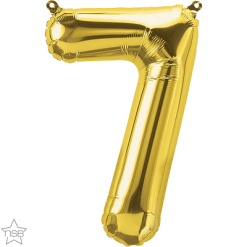 Westcoast Balloon 59055 Air Fill Number 7 Gold 16In