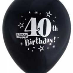Westcoast Balloon 92489 Happy Birthday 40Th 11-12 Round