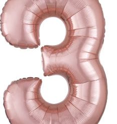 Westcoast Balloon 36214 SuperShape Number 3 Rose Gold