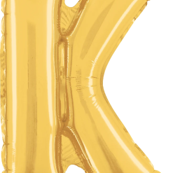Westcoast Balloon 34911GP Letter K Gold 14In