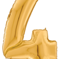 Westcoast Balloon 17844 Number 4 Gold Gigaloon
