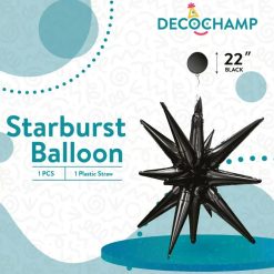 Westcoast Balloon DSB-22-020 Exploding Star Small Black