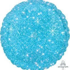 Westcoast Balloon 32651 Faux Sparkle Blue Round