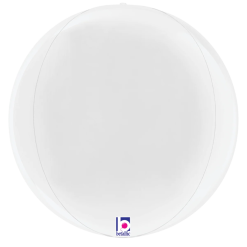 Westcoast Balloon 25058 Dimensionals White Mini Globe