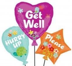 Westcoast Balloon 26811 Get Well Balloon Cluster