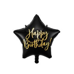Westcoast Balloon FB93 Happy Birthday Black