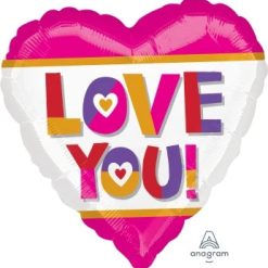 Westcoast Balloon 40490 Color Block Love You