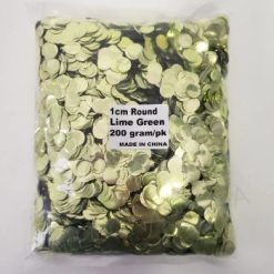 Westcoast Balloon 1Cm Metallic Confetti - Lime Green