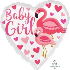 Westcoast Balloon 39633 Flamingo Baby Girl, Bulk