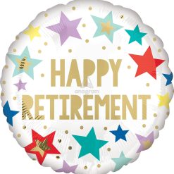 Westcoast Balloon 41640 Retirement White Stars