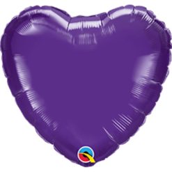 Westcoast Balloon 22847 4 Heart - Quartz Purple