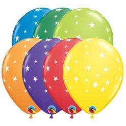 Westcoast Balloon 14847 Carnival Assorted Contempo Stars 5 Round (100Ct)