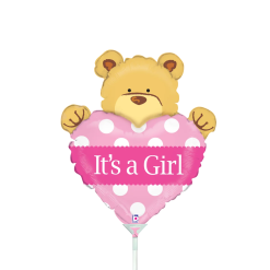 Westcoast Balloon 19827 Big Heart Bear Girl