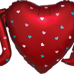 Alternative view of Westcoast Balloon 38713 Satin Infused I Heart You