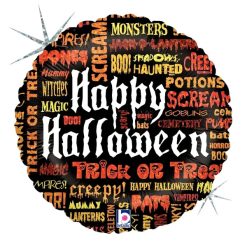Westcoast Balloon 86703 Scary Words Halloween