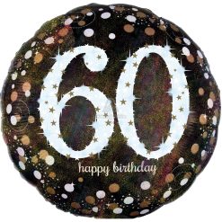 Westcoast Balloon 32132 Sparkling Birthday 60