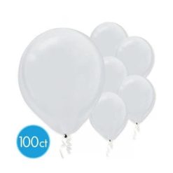 Westcoast Balloon 115908-18 Econo Pearl Silver 11-12 Round (100Ct)