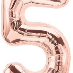 Westcoast Balloon 59111 Air Fill Number 5 Rose Gold 16In