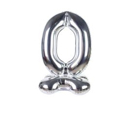 Westcoast Balloon Standing Air Fill Number 0 Silver