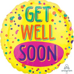 Westcoast Balloon 33301 Get Well Soon Paint Splatter