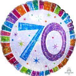 Westcoast Balloon 16073 Radiant Birthday 70