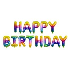 Westcoast Balloon FB71 Happy Birthday - Rainbow