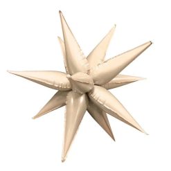 Westcoast Balloon 91934 Exploding Star Large Caramel